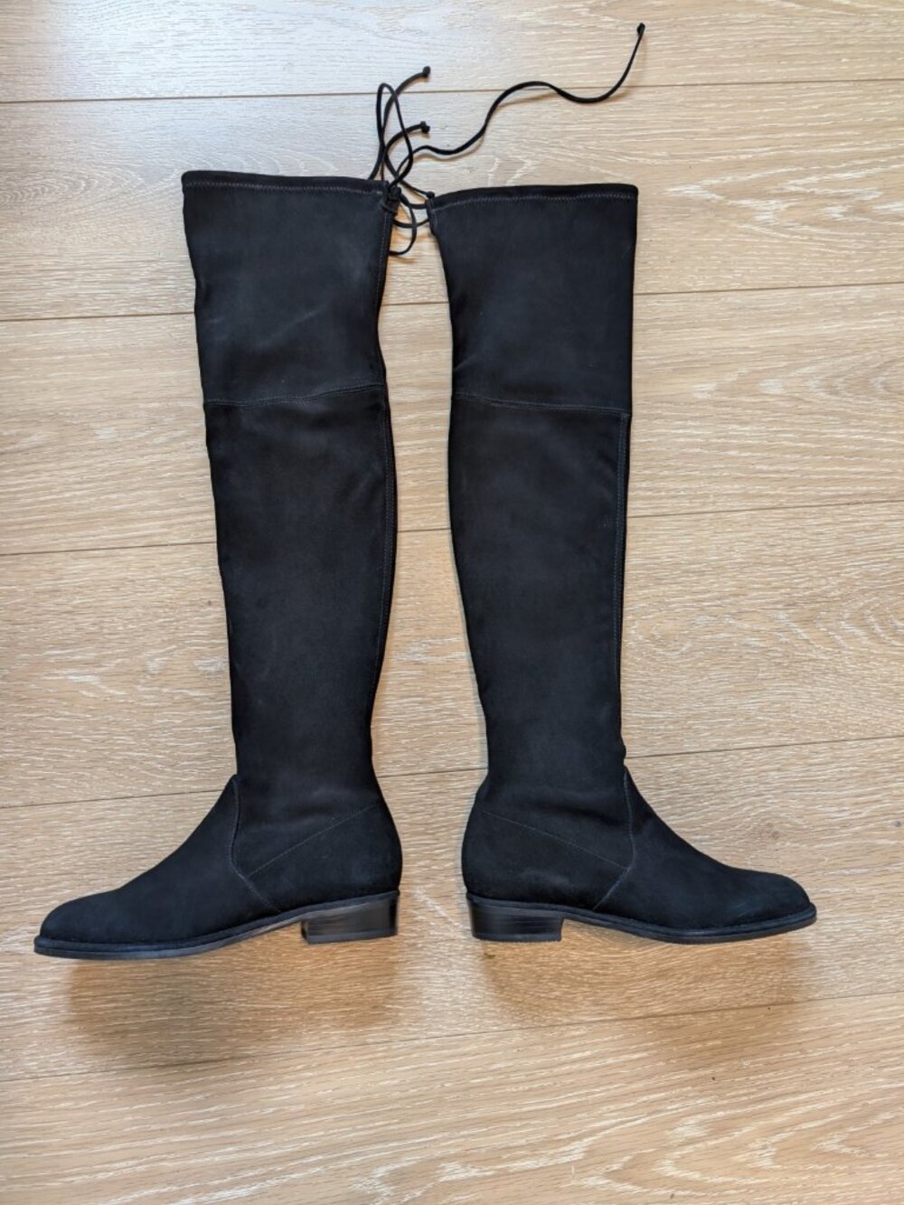 Stuart Weitzman Lowland Black Suede Boots 36.5/US size 6-6.5